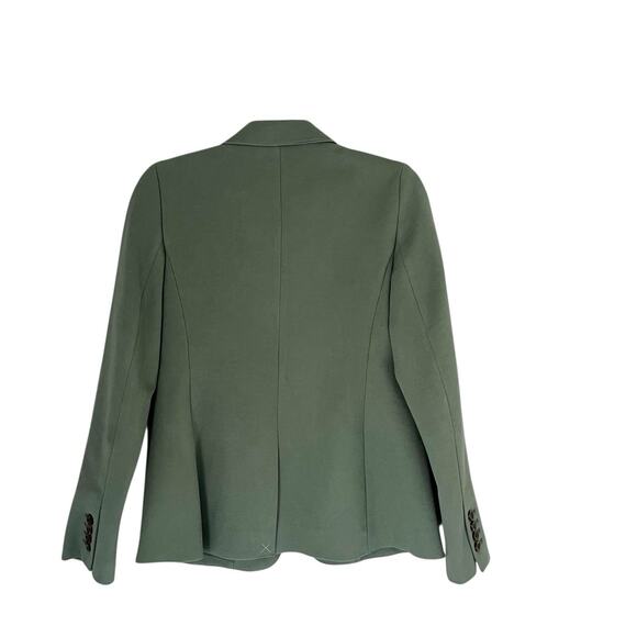 Ann Taylor Hutton Blazer in Twill Dusty willow green Size 2 Petit Career classic - Picture 4 of 11